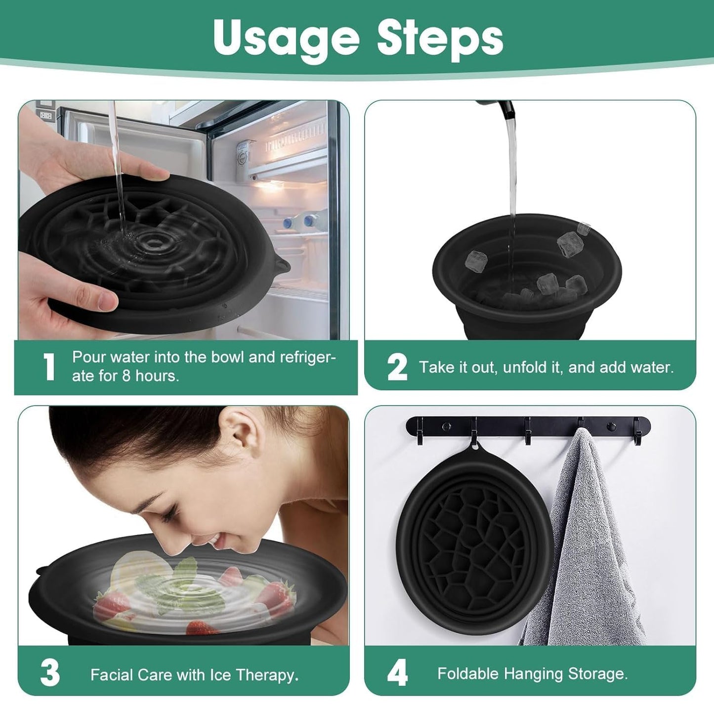 Ice bowl for face dip