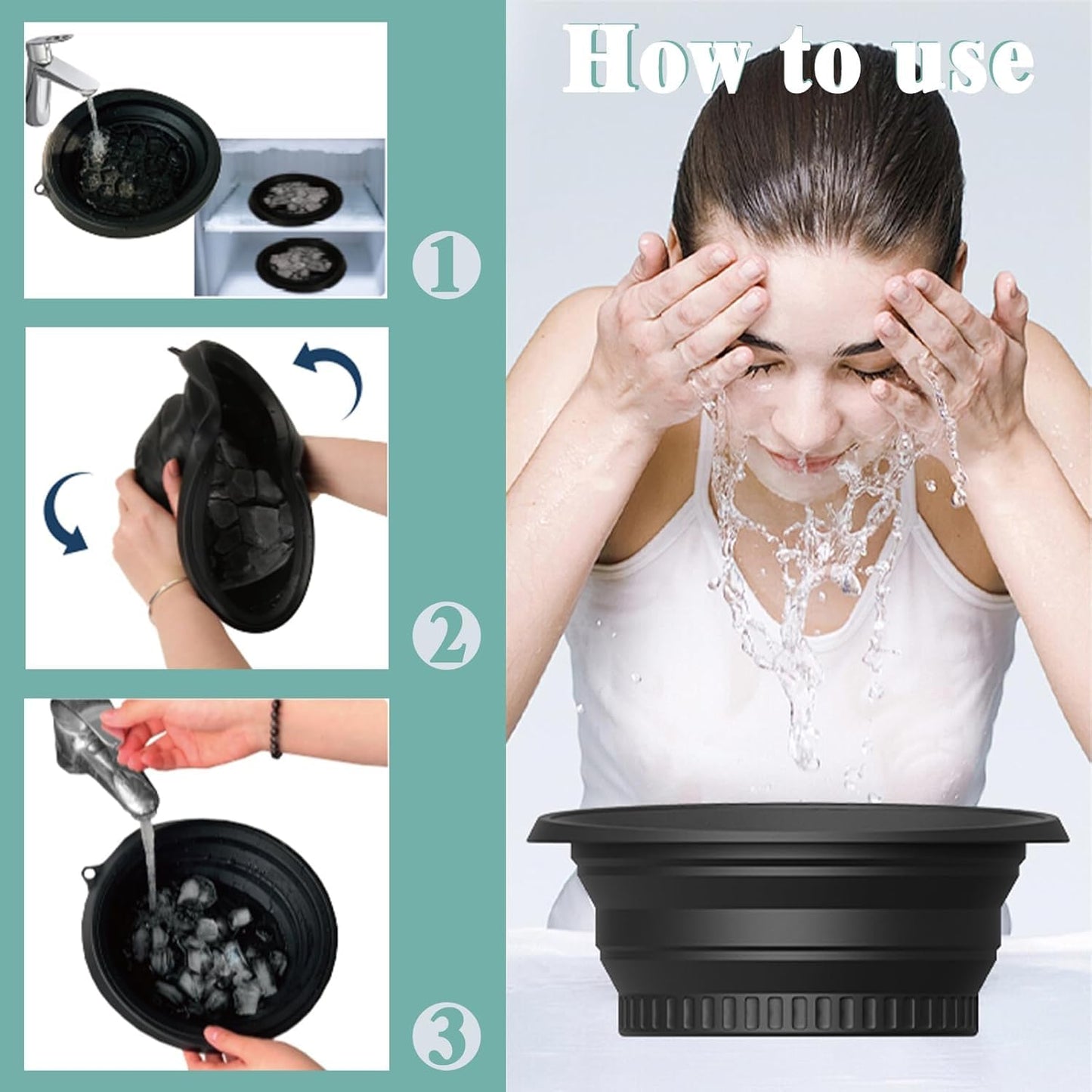 Ice bowl for face dip